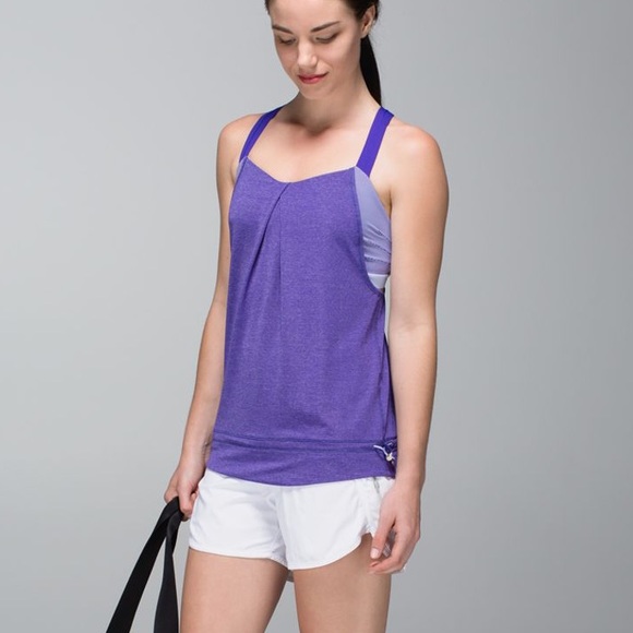 Lululemon Rest Less Yoga Tank purple size 6 - Picture 3 of 16